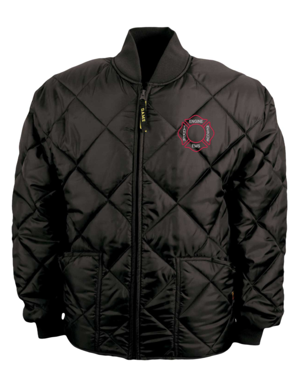 diamond quilted jacket